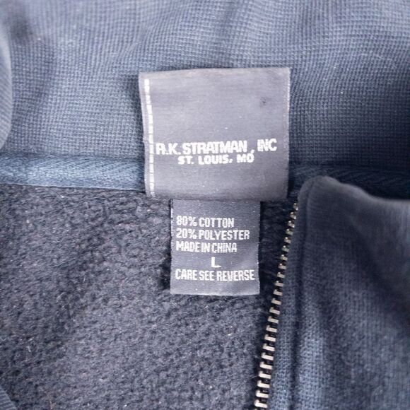 Harley Davidson Women’s Full Zip Jacket L Black Y2K Bossier City LA Faded AOP - Picture 4 of 8